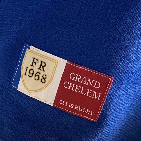 France 1968 Rugby Shirt Blue - Afbeelding 4