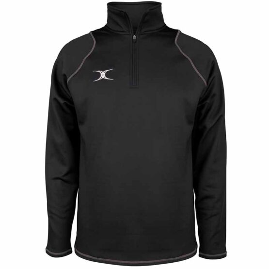 Gilbert, Quest 2 1/4 Zip Flc Zwart Jeugd